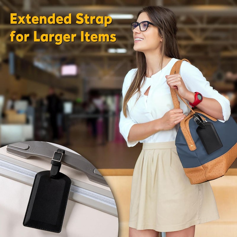 Airkit 3 Pack Luggage Tags for Suitcases, TSA Approved Bag Tags, Baggage Tags with Privacy Protection, Travel Essentials Luggage Accessories, Black - Image 5